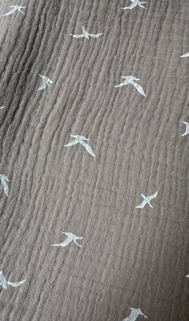 Couverture Mi-Saison - Fleur de coton - Blanc 100x100cm